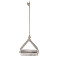 Futterhaus 'Aged Resin', Grau -Pflanzen Geschäft 0910101470 Aged Resin Futterhaus dreieckig 2 97784