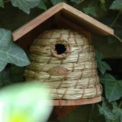 Nistkasten In Bienenkorb-Form 5 Nistkasten In Bienenkorb-Form -Pflanzen Geschäft 0910150112 Bienenkorb Nistkasten 17 5x17x26cm web 42856