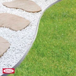 Rasenkante, Silber, Stahl, 118 X 19,5 Cm -Pflanzen Geschäft 0910301041 Rasenkante Metall verzinkt 5 109346