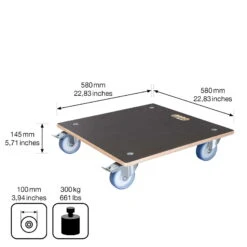 Multi Roller Maxi GRIP, 300 Kg Tragkraft, Holz, Ca. 58 X 58 X 15 Cm -Pflanzen Geschäft 0920600405 multi roller maxi grip eckig 4 116647