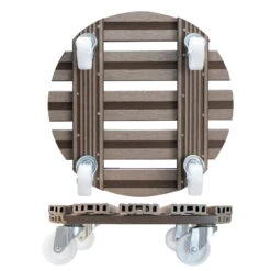 Multi Roller WPC, Tragkraft 150 Kg, Taupe, Ca. 11 X 39 X 39 Cm -Pflanzen Geschäft 0920600508 multi roller wpc taupe 1 116703