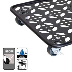 Pflanzenroller GH0936/0937, Tragkraft 80 Kg, Schwarz, Ø 30 Cm 10 Pflanzenroller GH0936/0937, Tragkraft 80 Kg, Schwarz, Ø 30 Cm -Pflanzen Geschäft 0920600521 pflanzenroller 5 116747