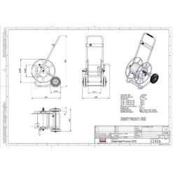 Schlauchwagen Forever, Metall, Schlauchdurchmesser 13/16/19/ 25 Mm -Pflanzen Geschäft 0930200465 Schlauchwagen Forever Metall D13 16 19mm 6 61944
