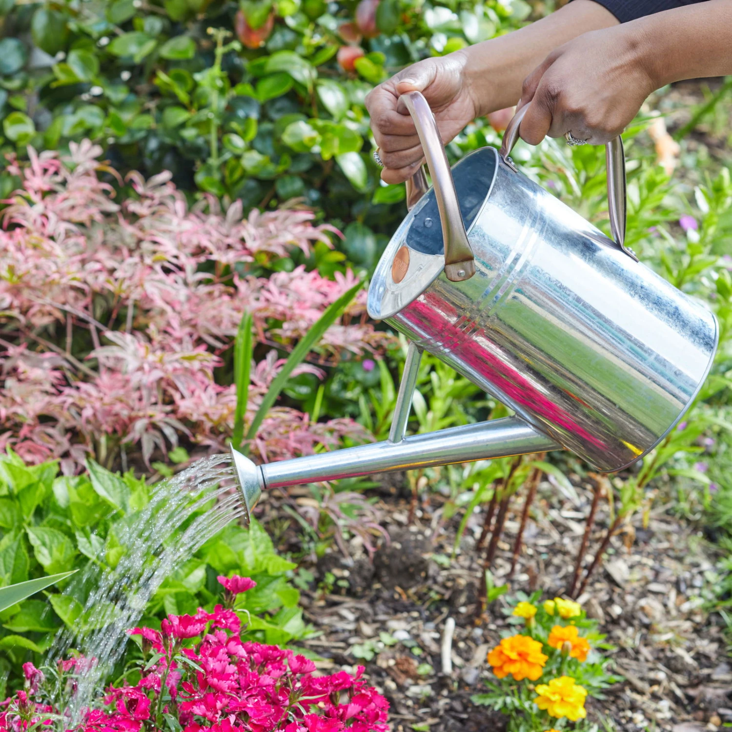 Gießkanne, Galvanisiert, Grau, Volumen 4,5 Liter 4 Gießkanne, Galvanisiert, Grau, Volumen 4,5 Liter – Bild 2