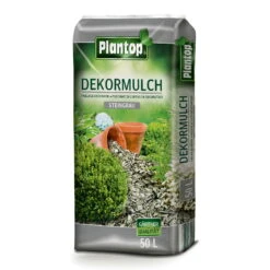Plantop Dekormulch Steingrau, 1950 L Gesamt, 39 Sack á 50 L, Palettenware Ohne Zusätzliche Versandkosten -Pflanzen Geschäft 0960200192 Plantop Dekormulch 10 40mm steingrau 50l 78113