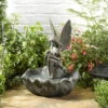 Solar-Springbrunnen „Elfe“ In Bronze Aus Polyresin, Maße 43 X 34 X 34 Cm -Pflanzen Geschäft 0970700185 Springbrunnen Elfe 43x34x34cm 1 61438