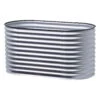 Hochbeet 'Welle', Oval, Mit Kantenschutz -Pflanzen Geschäft 0980250133 Hochbeet Welle oval Stahlblech mit Kantenschutz silber 1 94156