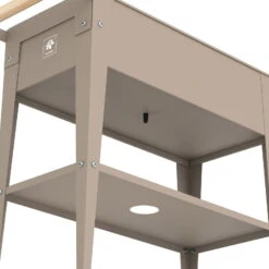 Hochbeet-Trolley Mit Rädern, Taupe, Metall, 75 X 35 X 80 Cm, 47 L -Pflanzen Geschäft 0980250143 Urban Garden Trolly auf Raedern taupe 4 84524