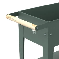 Hochbeet Urban Garden Trolley, Grün, 75 X 35 X 80 Cm -Pflanzen Geschäft 0980250161 Urban Garden Trolley auf Raedern Oak Green 5 108093