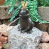 Gartenfigur "Froschkönig Ratomir" Mit Vergoldeter Krone Von Rottenecker, Bronze, Höhe: 17 Cm -Pflanzen Geschäft 0980305922 Froschkoenig Ratomir wsp mit vergoldeter Krone 17cm 55980