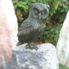 Gartenfigur "Uhu Stehend" Von Rottenecker, Bronze, Höhe: 29 Cm -Pflanzen Geschäft 0980305927 Uhu stehend 55979
