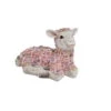 Dekofigur Blumenschaf Liegend, Weiß/rosa, 22 X 41 X 22 Cm -Pflanzen Geschäft 0980306450 Blumenschaf liegend 122162
