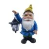 Dekofigur Gartenzwerg Mit Laterne, Blau/grün, 44 X 24 X 22 Cm -Pflanzen Geschäft 0980306791 Gartenzwerg mit Laterne H44 x B24 x T22 cm 122188