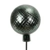 Gartenstecker Gals-Kugel, Grün-silber, Höhe Ca. 115 X Ø 19 Cm -Pflanzen Geschäft 0980404422 Kugel a Stab gruen silber H19cm 115cm Stab Glas1 118967