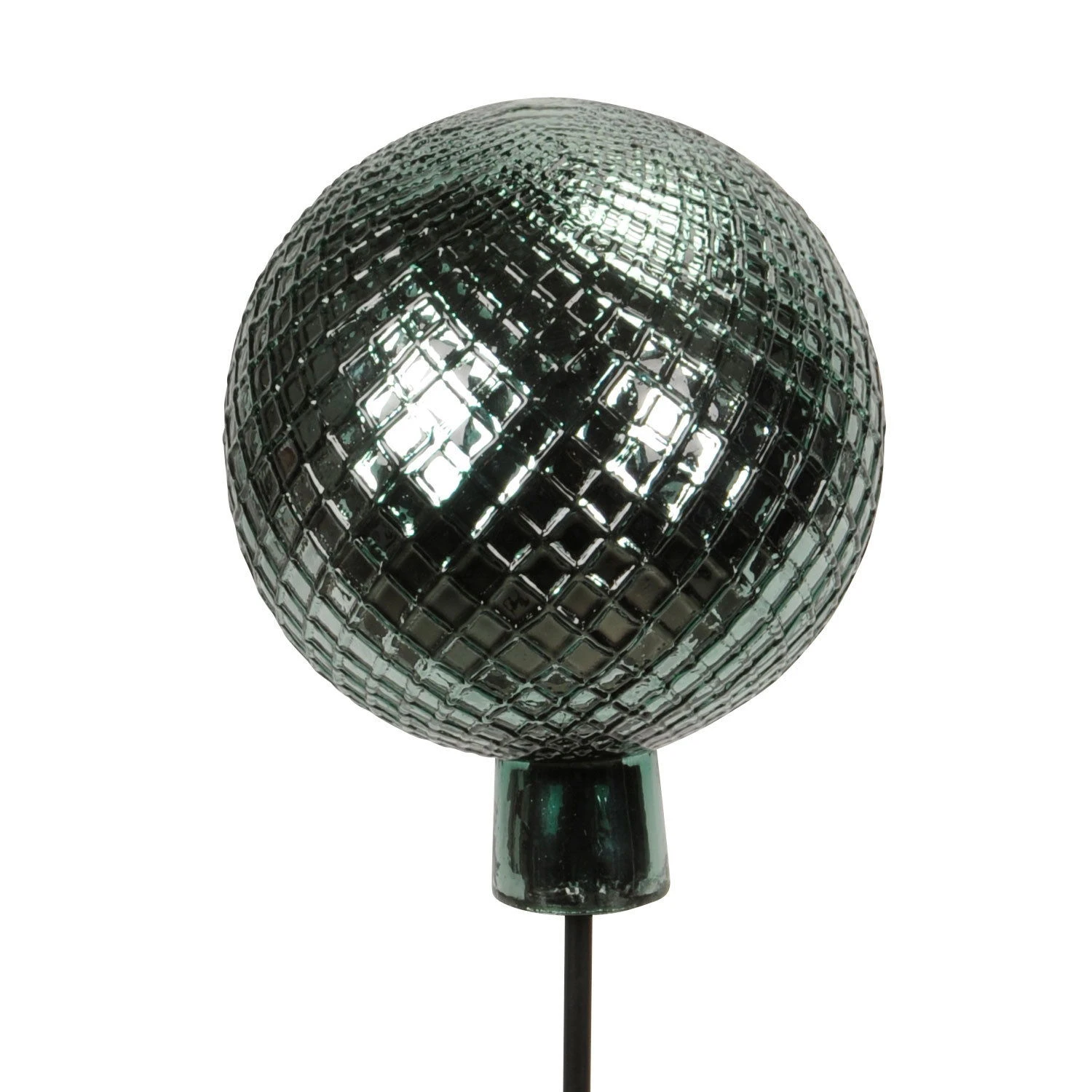 Gartenstecker Gals-Kugel, Grün-silber, Höhe Ca. 115 X Ø 19 Cm 3 Gartenstecker Gals-Kugel, Grün-silber, Höhe Ca. 115 X Ø 19 Cm