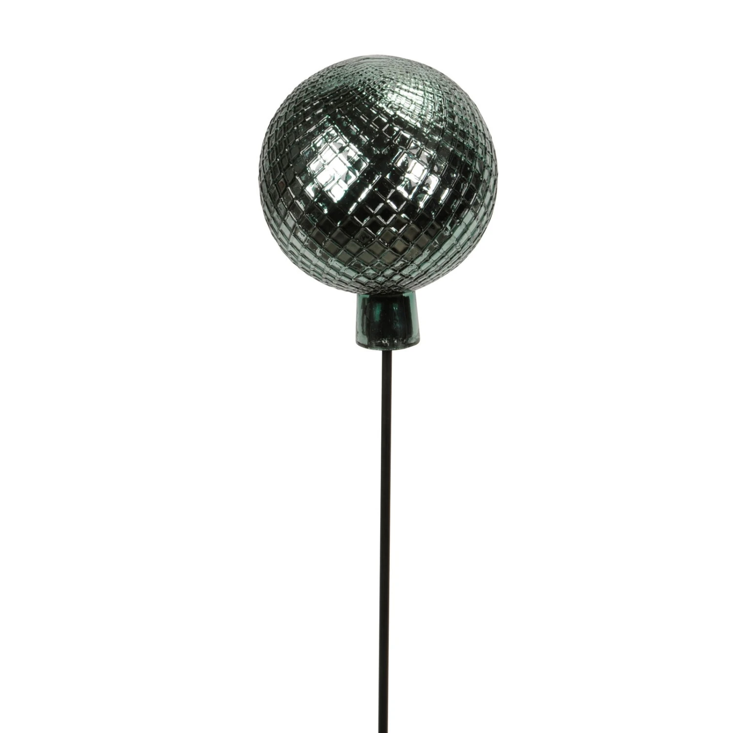 Gartenstecker Gals-Kugel, Grün-silber, Höhe Ca. 115 X Ø 19 Cm 4 Gartenstecker Gals-Kugel, Grün-silber, Höhe Ca. 115 X Ø 19 Cm – Bild 2