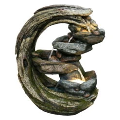 Brunnen, Holzoptik, 66 X 29 X 82 Cm