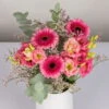 Gemischter Blumenbund 'Glücksmoment' Inkl. Gratis Grußkarte -Pflanzen Geschäft 1025700003 DIY Mixbund Gluecksmoment Gerbera Lisianthus Euka Statice 2 d 100170