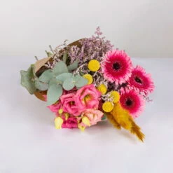 Gemischter Blumenbund 'Glücksrausch' Inkl. Gratis Grußkarte -Pflanzen Geschäft 1025700004 DIY Mixbund Gluecksrausch Gerbera Lisi Euka Statice Crasp Fluffy 1 94527