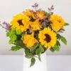 Gemischter Blumenbund 'Sommergruß' Inkl. Gratis Grußkarte -Pflanzen Geschäft 1025700005 DIY Mixbund Sommergruss Helianthus Rose Santini Statice 2 d 100172