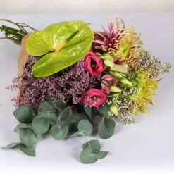 Gemischter Blumenbund 'Baltazar Mit Anthurie' Inkl. Gratis Grußkarte -Pflanzen Geschäft 1025700011 DIY Mixbund Baltazar mit Anthurie Chrysa Lisi Gypso Statice Euka Anthurie 2 94430