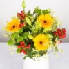 Gemischter Blumenbund 'Sonnentag' Inkl. Gratis Grußkarte -Pflanzen Geschäft 1025700015 DIY Mixbund Sonnentag Germini Hypericum Statice Lilie Santini 2 d 100182