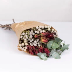 Blumenbund Eukalyptus Mit Brunia Und Kapgrün, Inkl. Grußkarte -Pflanzen Geschäft 1025700023 Strauss Brunia 1 101693