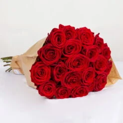 Blumenbund Mit Rosen 'Red Naomi', 20er-Bund, Rot, Inkl. Gratis Grußkarte -Pflanzen Geschäft 1045500004 Rose Red Naomi 20er Bund 60cm 1 85336