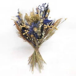 Trockenblumen DIY-Set, Natur-blau, Länge Ca. 60 Cm -Pflanzen Geschäft 1055300014 Trockenblumen DIY Box blau gemischt WS 1 95065
