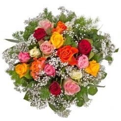 Blumenstrauß 'Liebesbotschaft' Inkl. Gratis Grußkarte -Pflanzen Geschäft 1110600027 Liebesbotschaft D33cm 3 4831