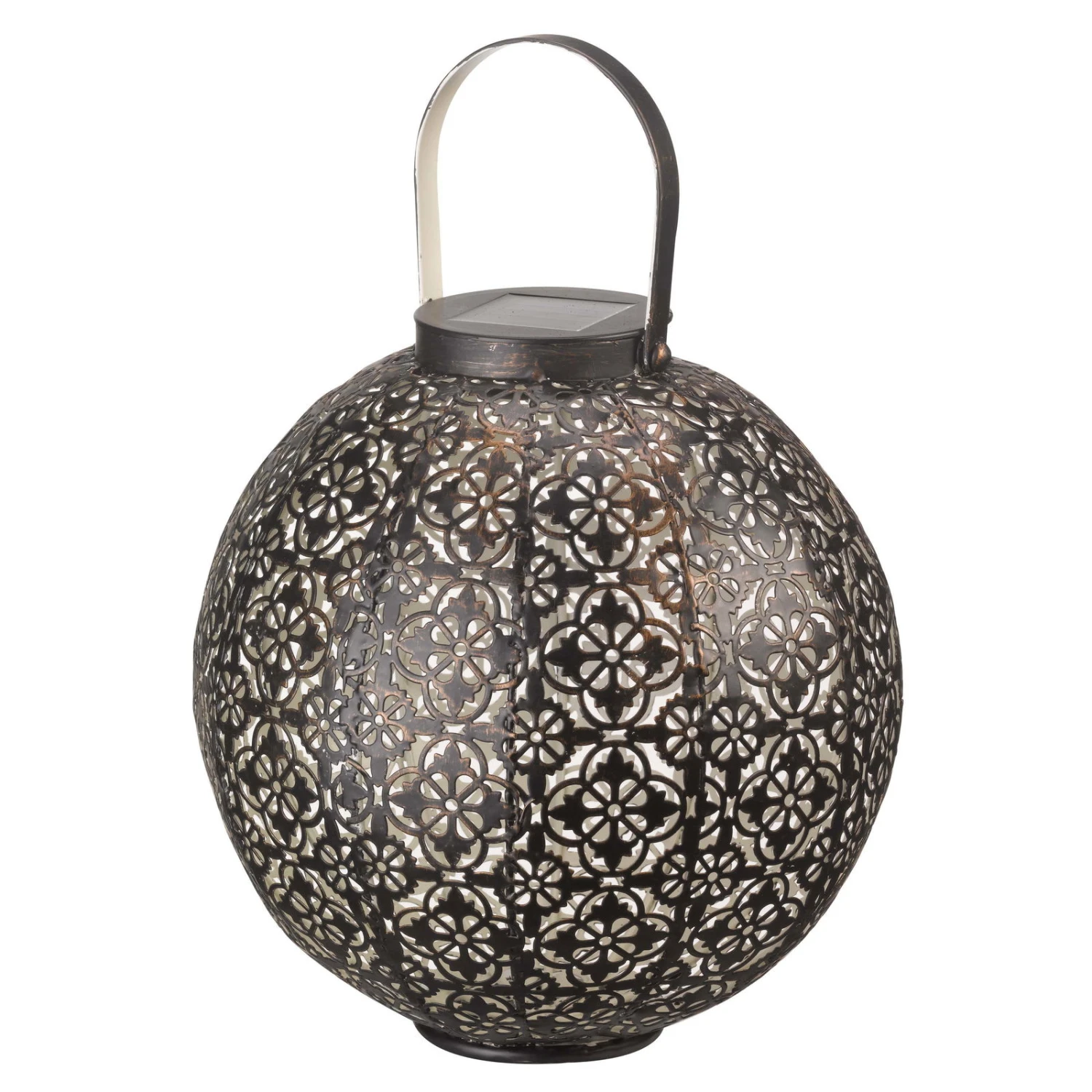 Solarlaterne "Damast", Kupfer, 23 X 22cm 4 Solarlaterne "Damast", Kupfer, 23 X 22cm – Bild 2