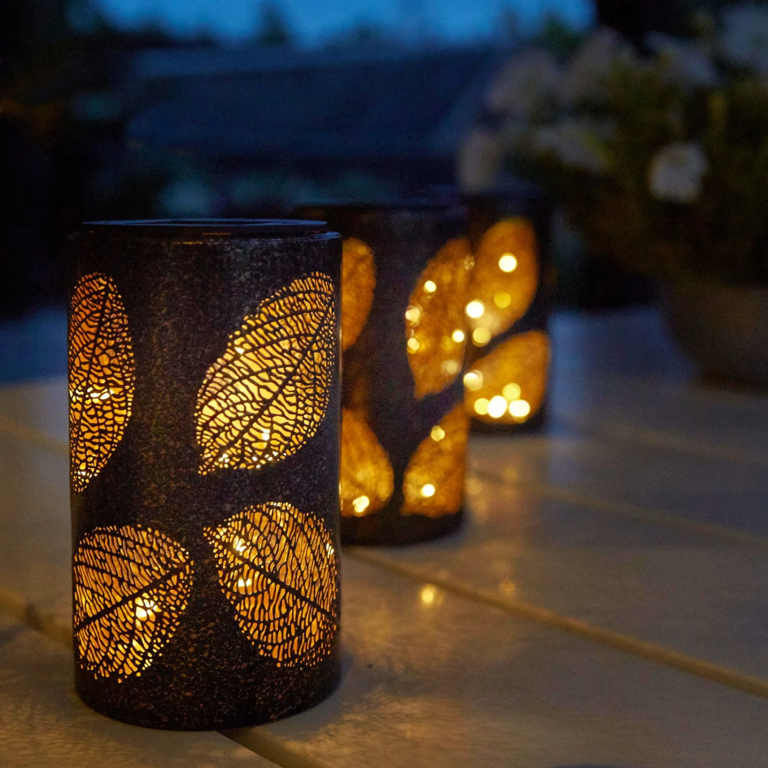 Solarleuchte Blatt, Antik Bronze, 9,0 X 9,0 X 15,3 Cm 3 Solarleuchte Blatt, Antik Bronze, 9,0 X 9,0 X 15,3 Cm