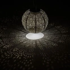 Solarlaterne 'Round 20', Helltaupe, Ø 20 X 18 Cm -Pflanzen Geschäft 2950100660 2950100661 Round 20 105779 1