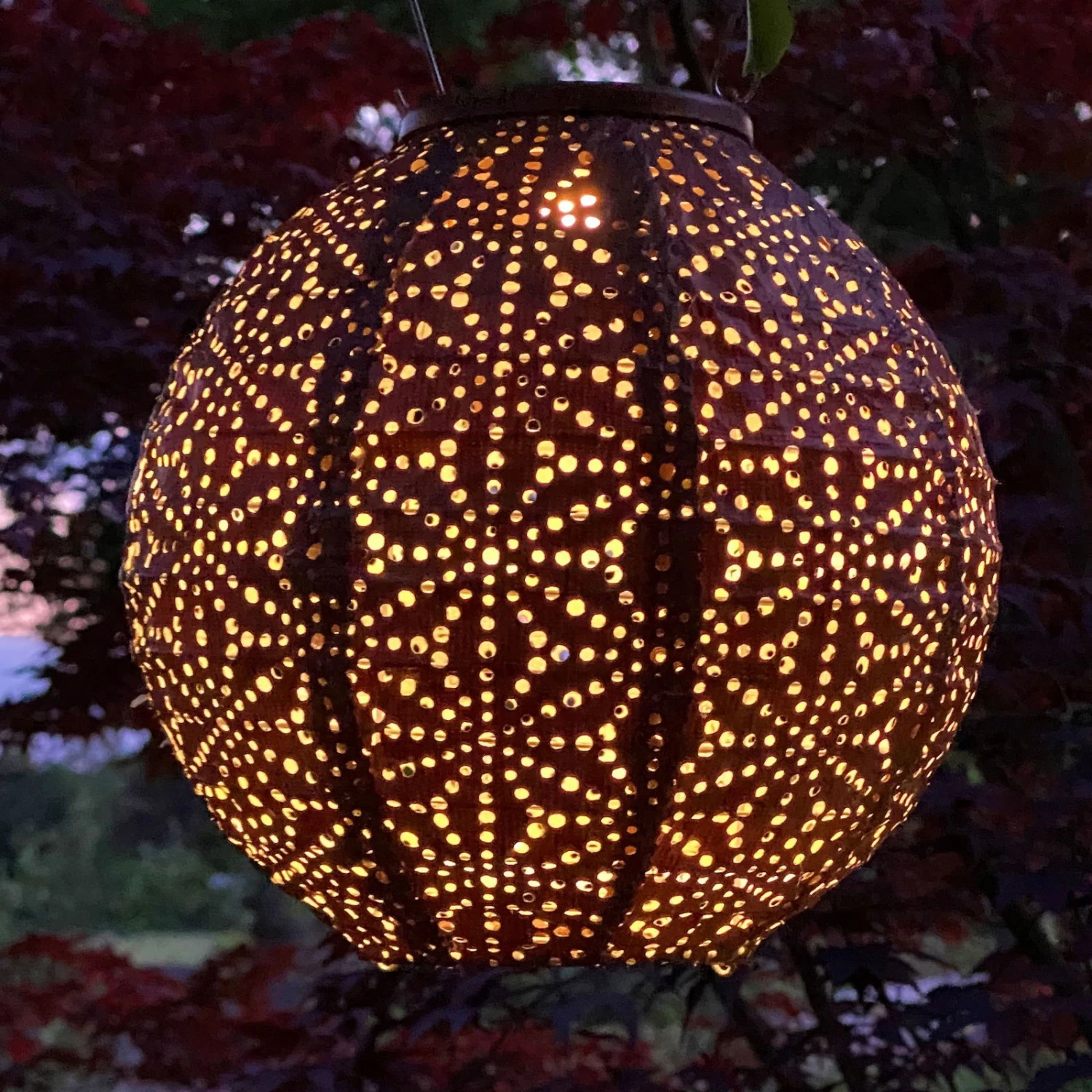 Solarlaterne 'Round 20', Kupfer, Ø 20 X 18 Cm 3 Solarlaterne 'Round 20', Kupfer, Ø 20 X 18 Cm