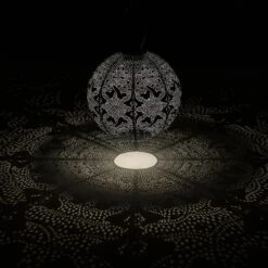 Solarlaterne 'Round 30', Taupe, Ø 30 X 29 Cm -Pflanzen Geschäft 2950100681 2950100682 Rond 30 2 105795