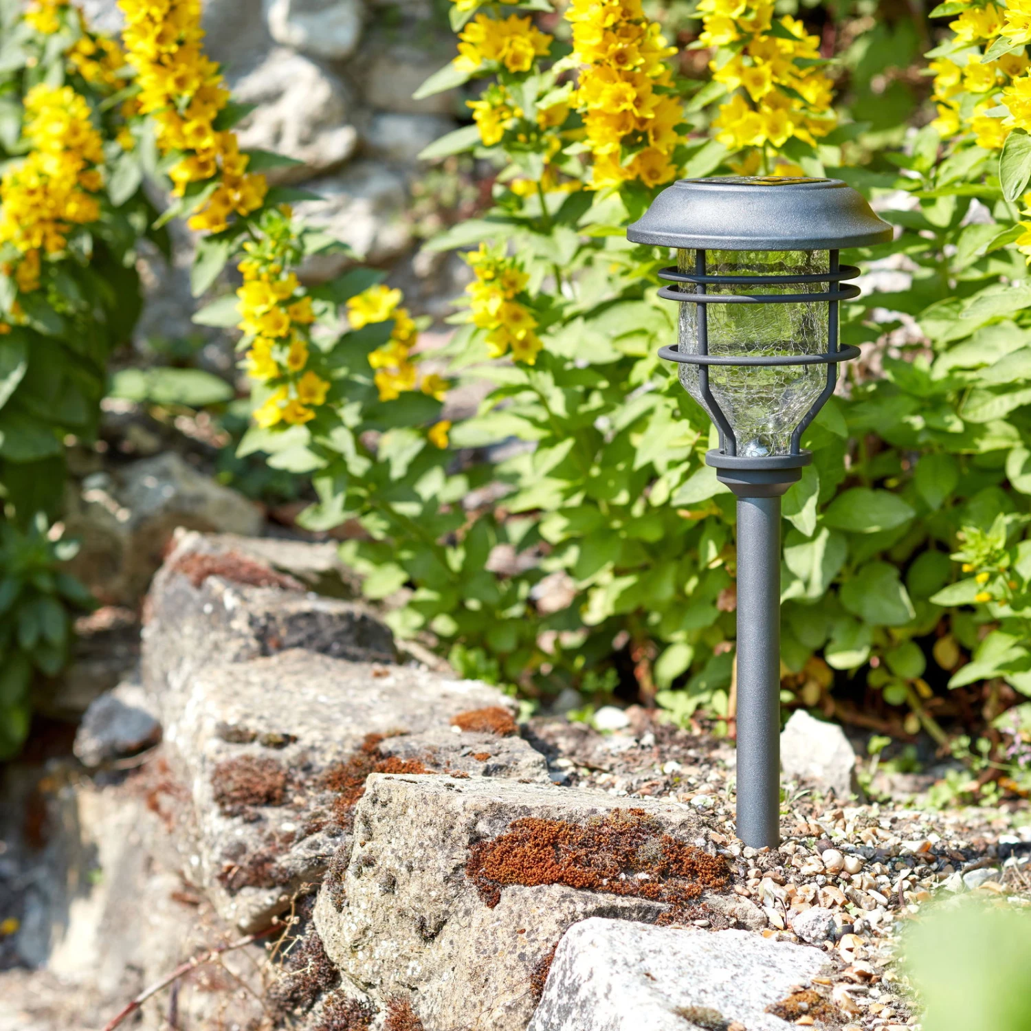 Solarleuchte 'Capri', 10 Lumen, Grau, Metall/Glas, Ca. 46 X 45 X 30 Cm 3 Solarleuchte 'Capri', 10 Lumen, Grau, Metall/Glas, Ca. 46 X 45 X 30 Cm