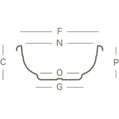 Euro 3 Plast Pflanzschale Olimpo Anthrazit -Pflanzen Geschäft 3210100220 Pflanzschale Olimpo technische Zeichnung 111236 2