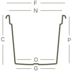 Euro 3 Plast Pflanzkübel Geo Taupe 5 Euro 3 Plast Pflanzkübel Geo Taupe -Pflanzen Geschäft 3210100580 Pflanzkuebel Geo technische Zeichnung 111244