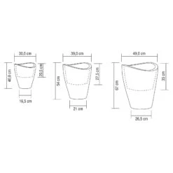 Pflanzgefäß "Wave Globe High" Schwarz 7 Pflanzgefäß "Wave Globe High" Schwarz -Pflanzen Geschäft 3210102842 3210102843 3210102844 Illu Wave Globe High Vermasst 55951