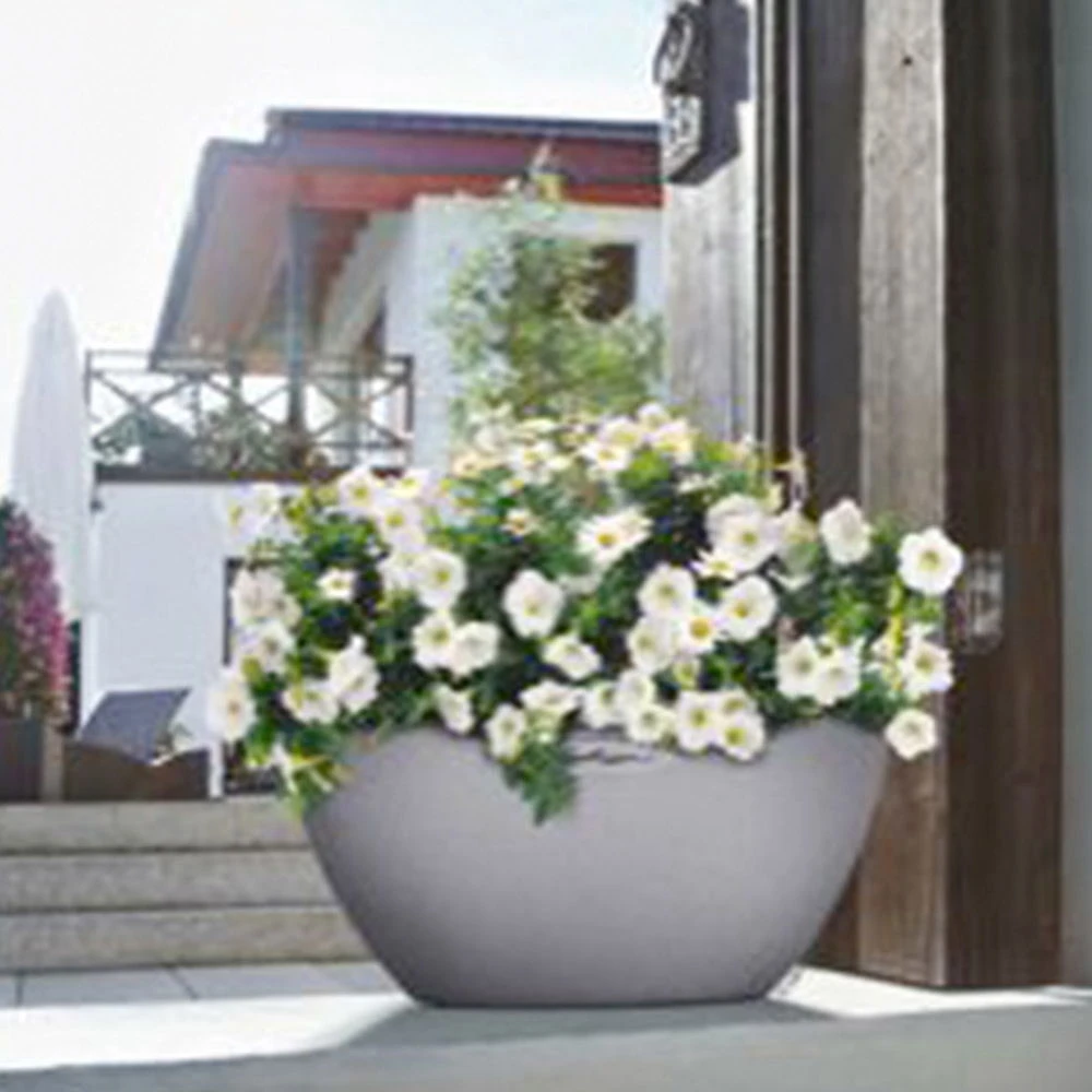 LECHUZA® Pflanzschale Cubeto Steingrau 3 LECHUZA® Pflanzschale Cubeto Steingrau