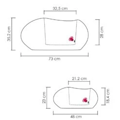 Pflanzstein Flow, Stony Grey, L 48 X B 38 X H 23 Cm -Pflanzen Geschäft 3210103633 3210103634 3210103635 3210103636 Pflanzstein Flow stony black grey bemassung 55925 1