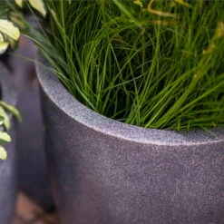 Pflanzgefäß 'Smooth', Grau, Ø 35 X H 34 Cm -Pflanzen Geschäft 3210104124 3210104125 pflanzgefaess smooth grau 116920