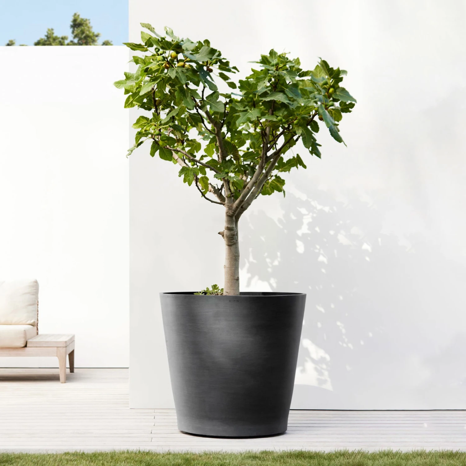 Pflanzgefäß 'Amsterdam', Dunkelgrau, Ø 60 X H 56 Cm 6 Pflanzgefäß 'Amsterdam', Dunkelgrau, Ø 60 X H 56 Cm – Bild 4