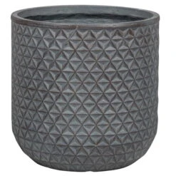 Pflanzgefäß 'Chester 04', Dunkelgrau