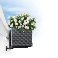 LECHUZA Balconera Cottage, Granit, 50 X 19 X 19 Cm -Pflanzen Geschäft 3230100593 Balconera Cottage50 50x19x19cm granit Pflanzvol 8Ltr 17875