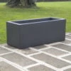 Pflanzkasten Kube, Perlschwarz, L 80 X B 30 X H 30 Cm -Pflanzen Geschäft 3230100604 Pflanzkasten Kube schwarz 80x30x30cm Erdvol 32Ltr 34490