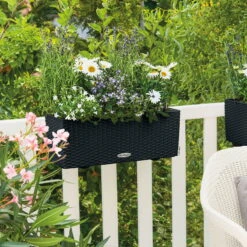 Balconera Cottage 50', Graphit Schwarz, Ca. 50 X 19 X 19 Cm -Pflanzen Geschäft 3230101161 Balconera Cottage 50 2 103354