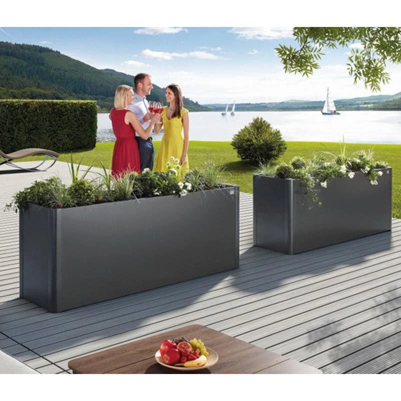 Biohort Pflanzbeet "Belvedere", Verzinktes Stahlblech, Zeitloses Design, Einlegeboden 4 Biohort Pflanzbeet "Belvedere", Verzinktes Stahlblech, Zeitloses Design, Einlegeboden – Bild 2