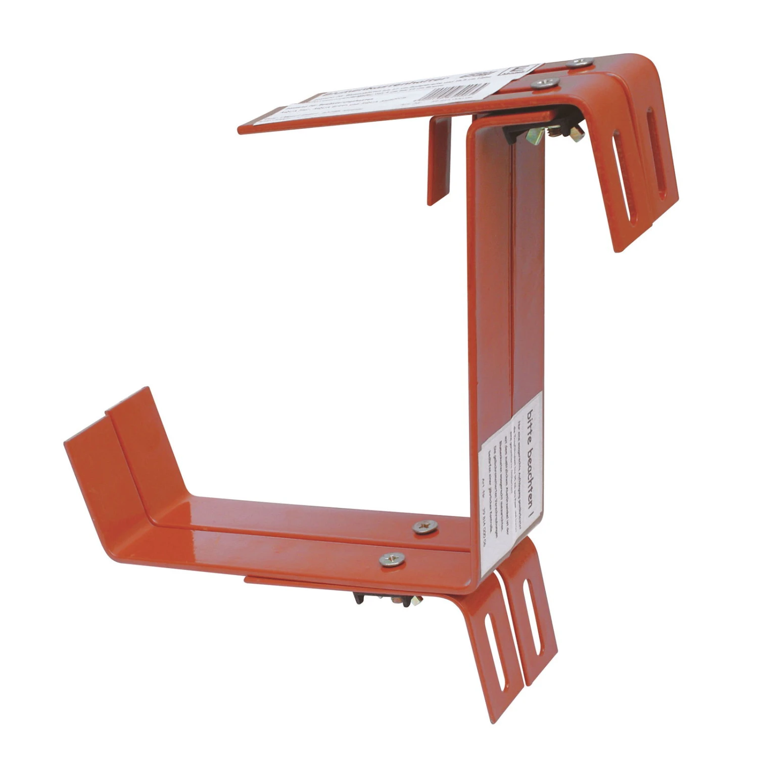 Blumenkastenhalter Aus Bandeisen, Terrakotta 4 Blumenkastenhalter Aus Bandeisen, Terrakotta – Bild 2