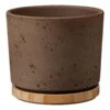 Übertopf Paros Deluxe, Keramik & Holz, Sandgrau, 19 Cm -Pflanzen Geschäft 3315201142 3315201143 3315201144 3315201145 uebertopf Paros Deluxe sandgrauHolz 86718